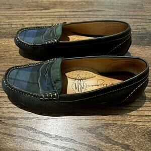 Martin Dingman Green and Black Loafers